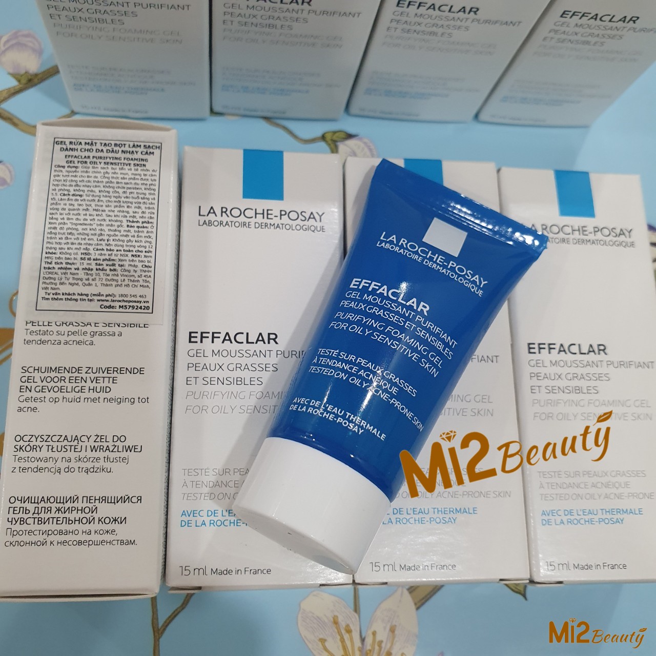 Gel Rửa Mặt Tạo Bọt Làm Sạch Dành Cho Da Dầu, da Nhạy cảm La Roche Posay Effaclar