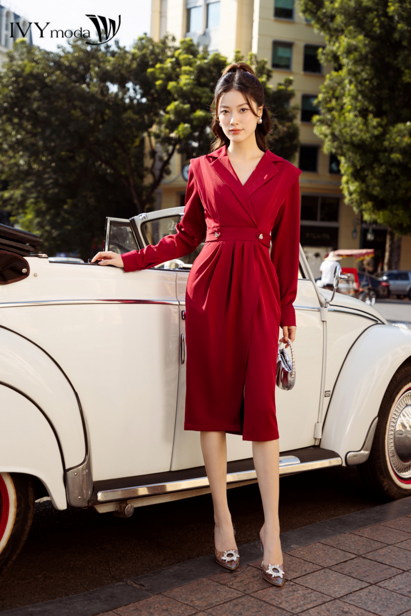 Đầm dáng vest IVY moda MS 48M7136