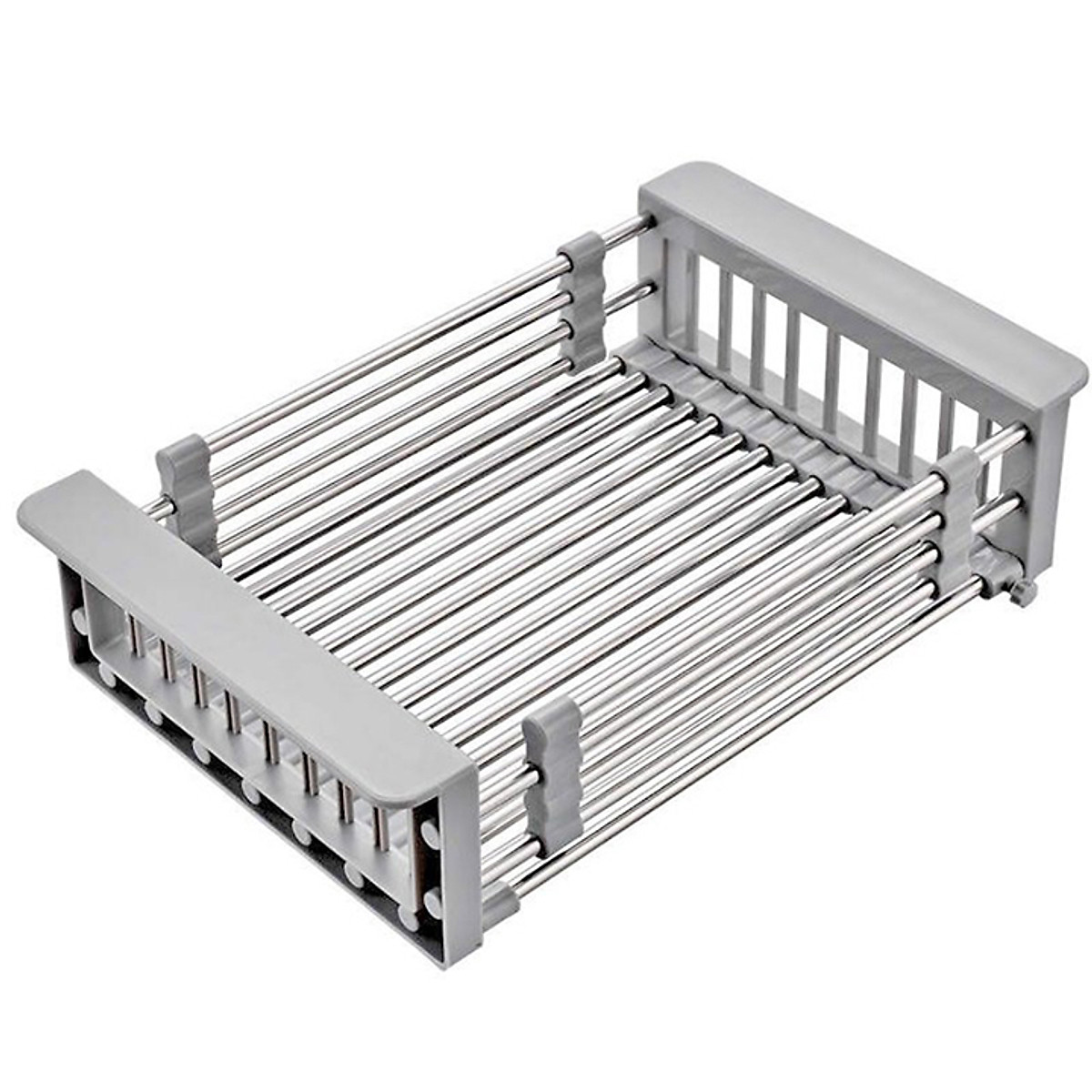Khay inox kê bồn rửa chén co giãn