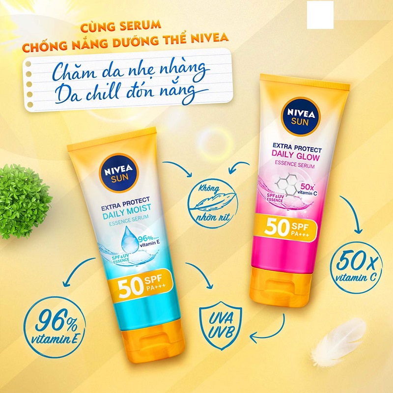 Nivea Extra Protect Daily Moist Essence Serum SPF50 PA+++ 180ml