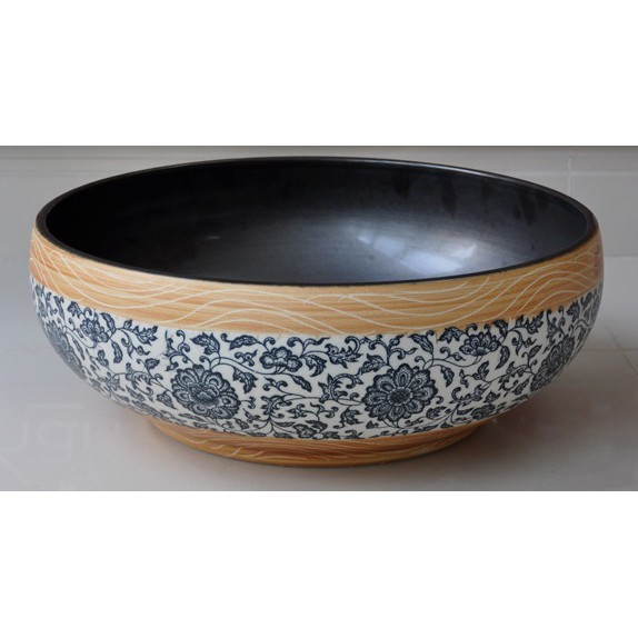 Chậu rửa mặt/lavabo mỹ thuật/chậu sứ mỹ thuật ev-cđ04