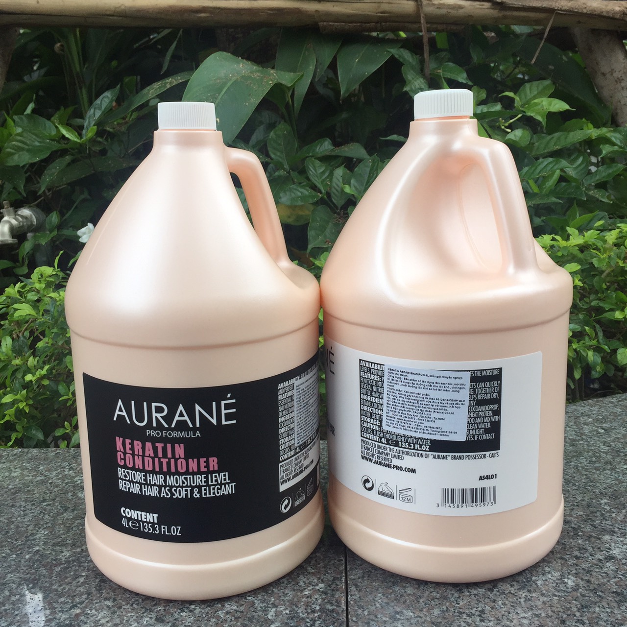 [HCM]Bộ dầu gội xả Aurane Karatin mềm mượt tóc ( 2 x 4000ml )