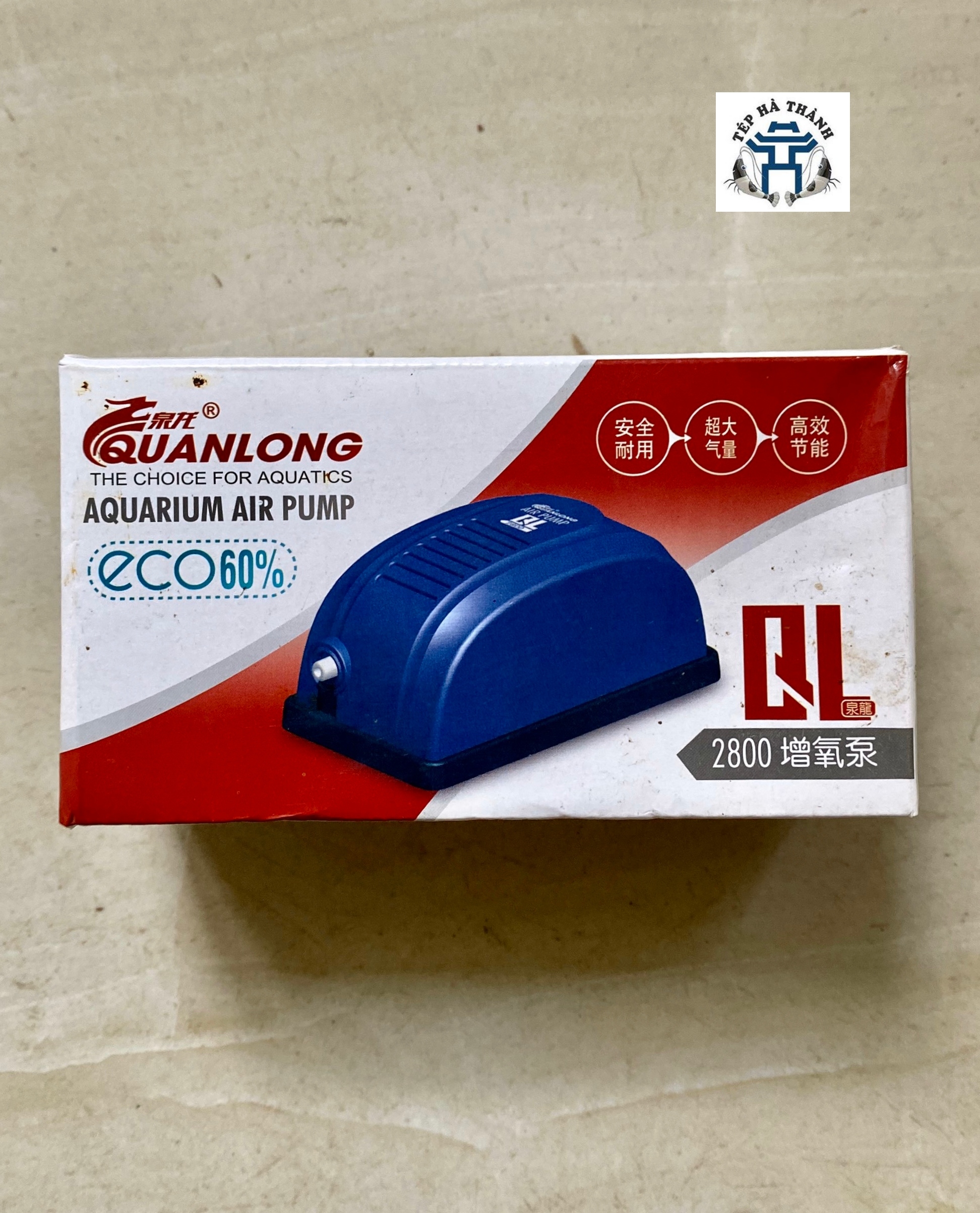 [Hoàn Tiền 10%] Máy sủi oxy 1 vòi QL-2800 (tặng kèm 1m dây sủi và 1 quả sủi)