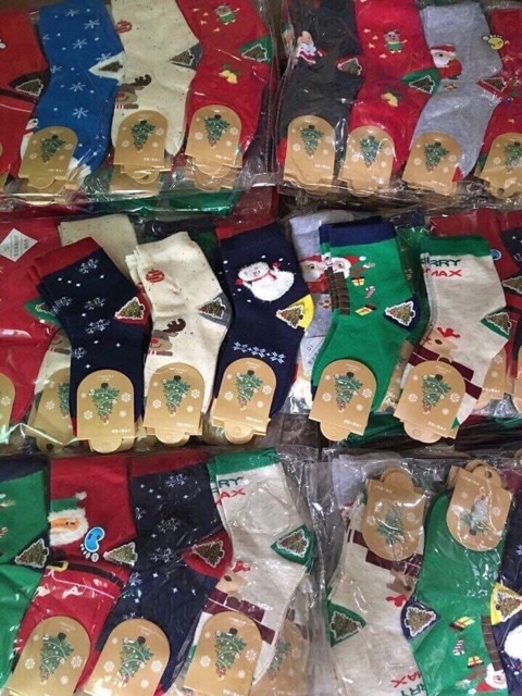 Tất noel cao cổ cho bé - 1 đôi