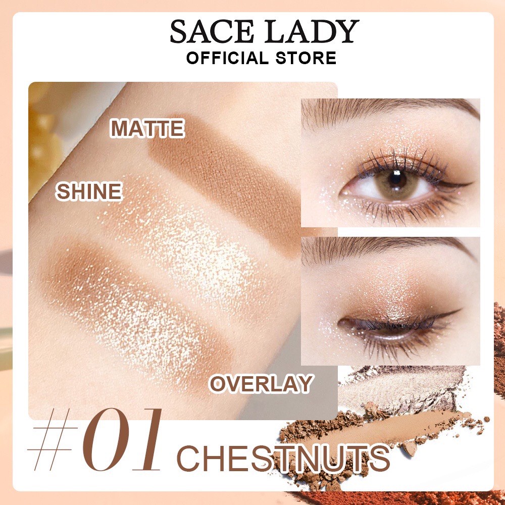 BẢNG PHẤN MẮT SACELADY 2 Ô NỘI ĐỊA TRUNG