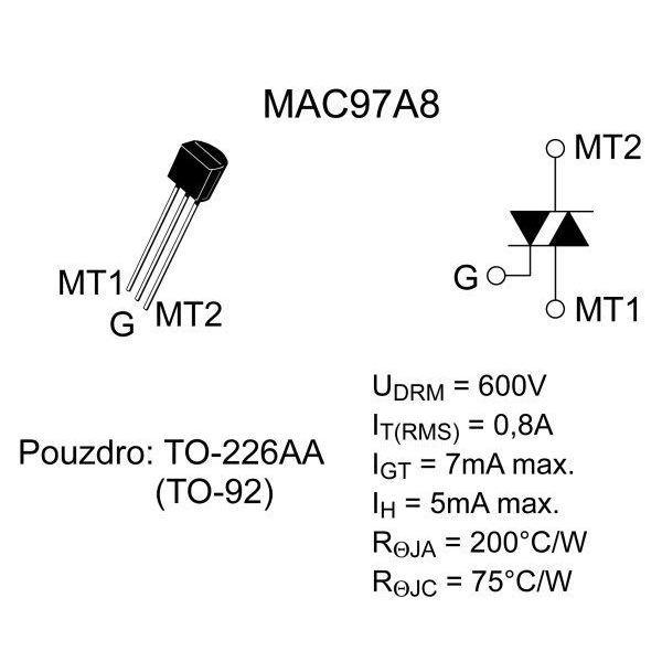 Triac MAC97A8