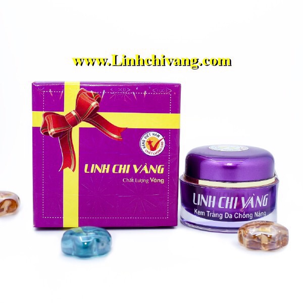 Kem trắng da chống nắng linh chi vàng 22g
