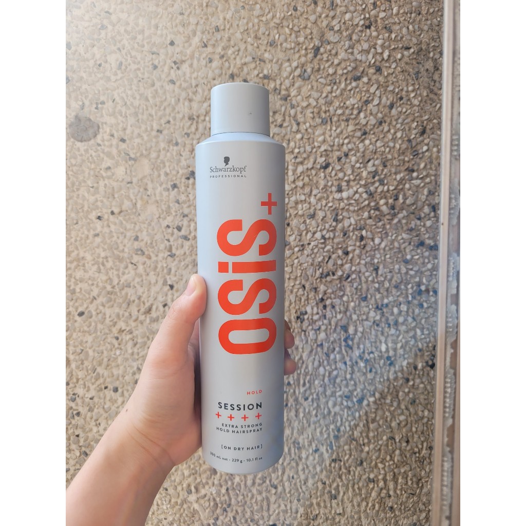 Gôm xịt giữ kiểu tóc rất cứng osis+ session 3 300ml