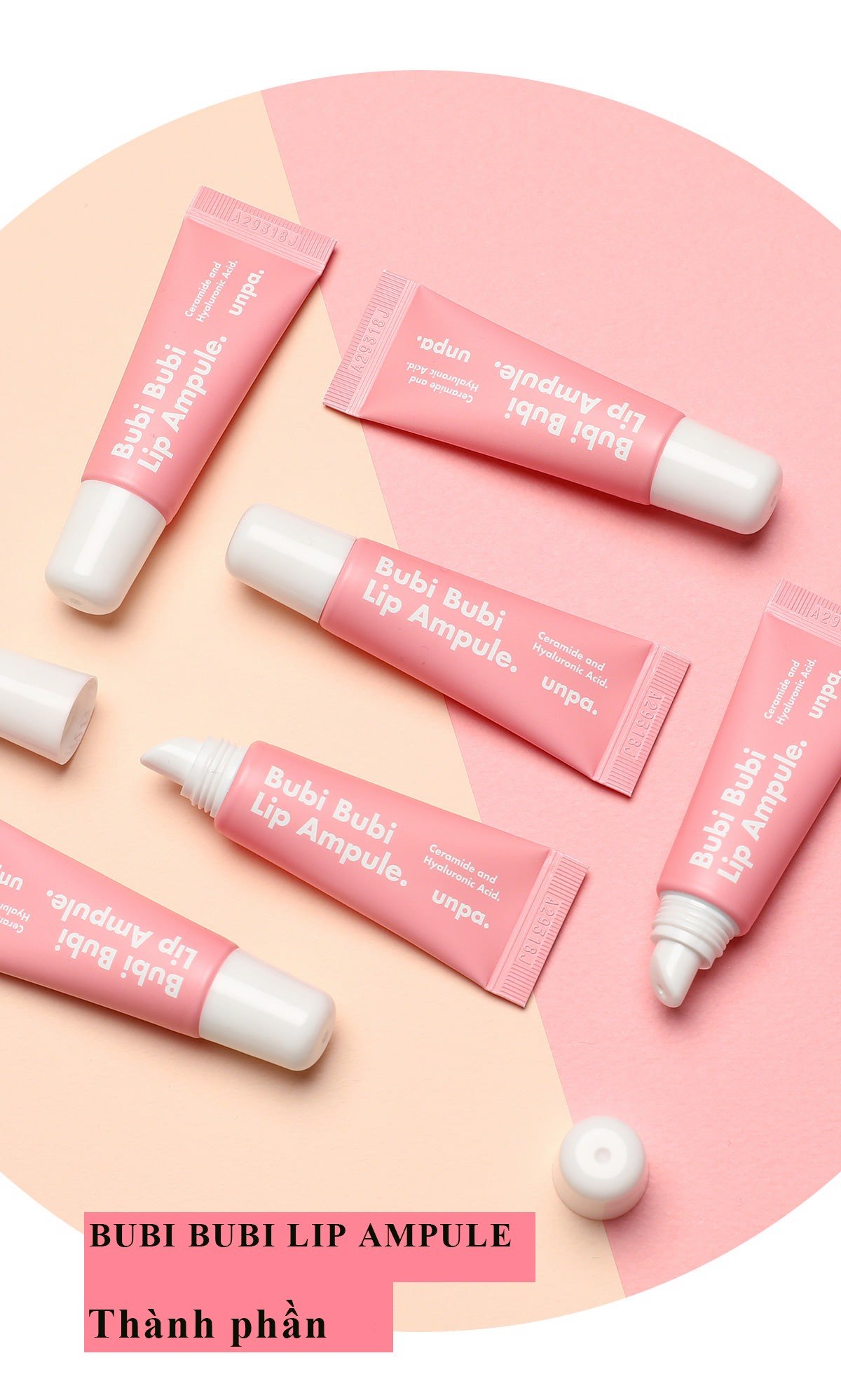 [HCM]Dưỡng Môi Unpa Cosmetics Bubi Bubi Lip Ampule 10gr
