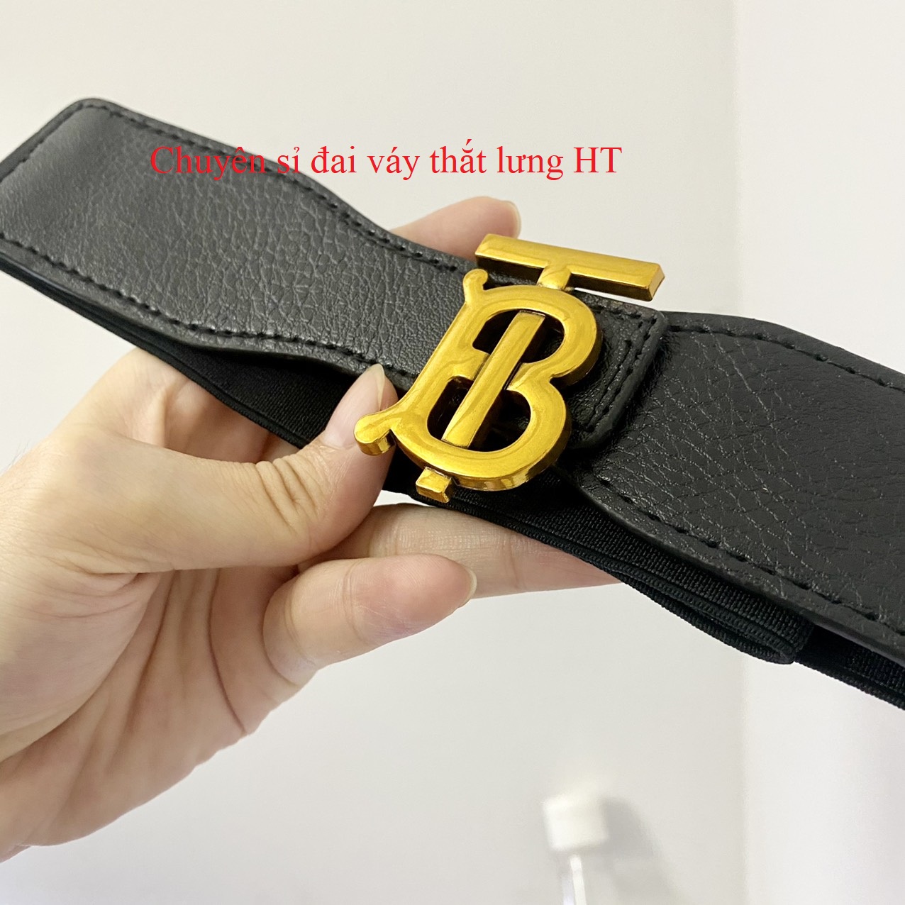 Đai váy belt mặt đồng 3.5cm K48