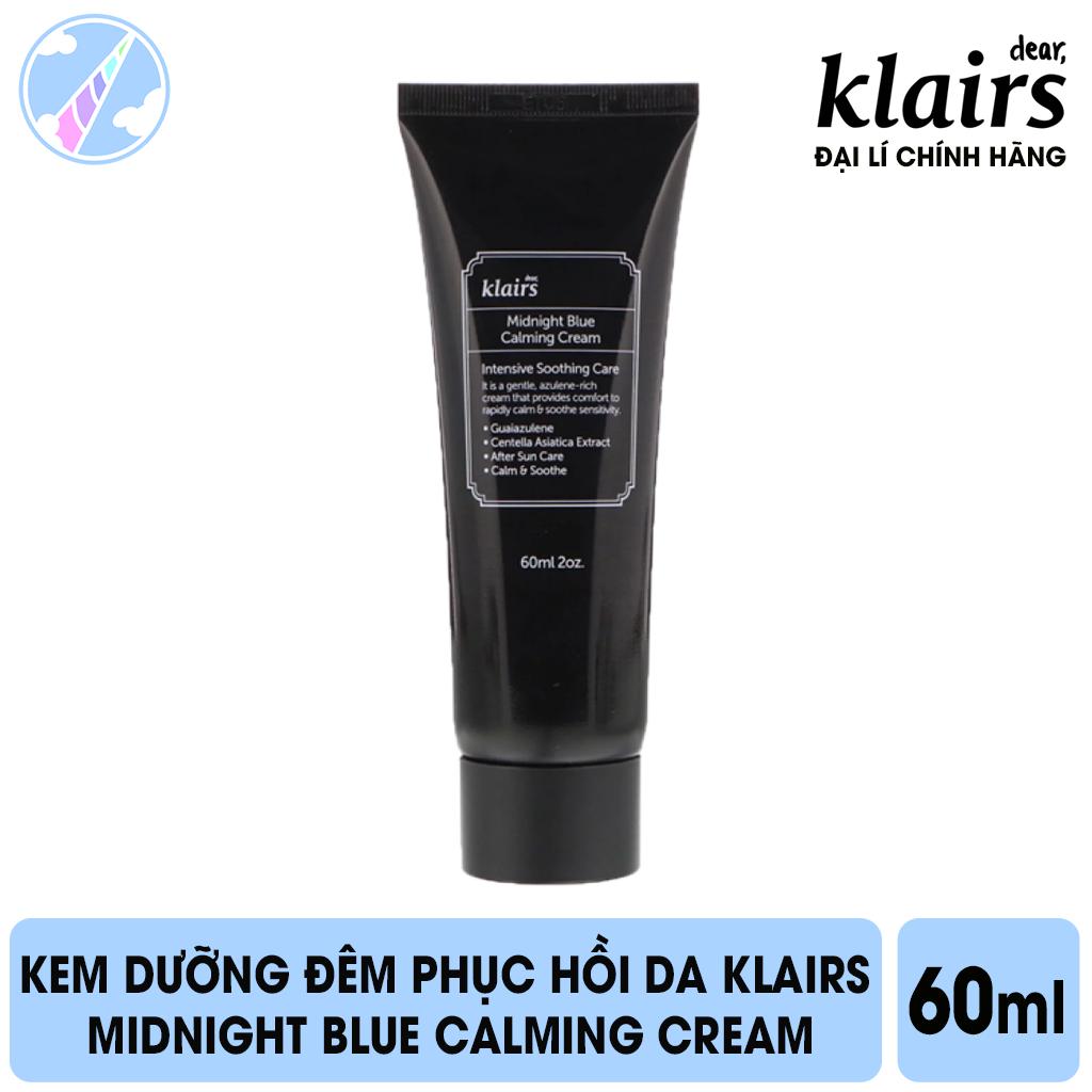 Kem Dưỡng Ẩm Phục Hồi và Làm Dịu Da Kích Ứng Klairs Midnight Blue Calming Cream 60ml