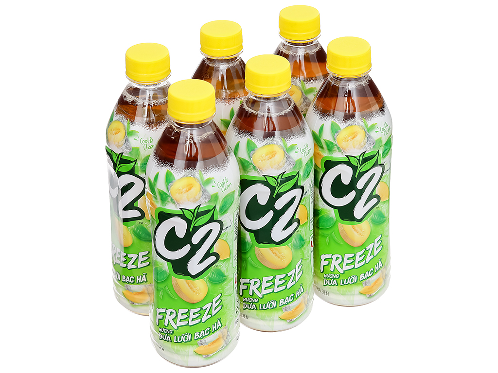 LỐC 6 CHAI TRÀ C2 ĐỦ VỊ 455ML