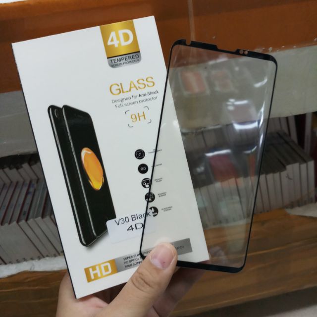 Dán kính cường lực 4d cho lg v30 full màn hình