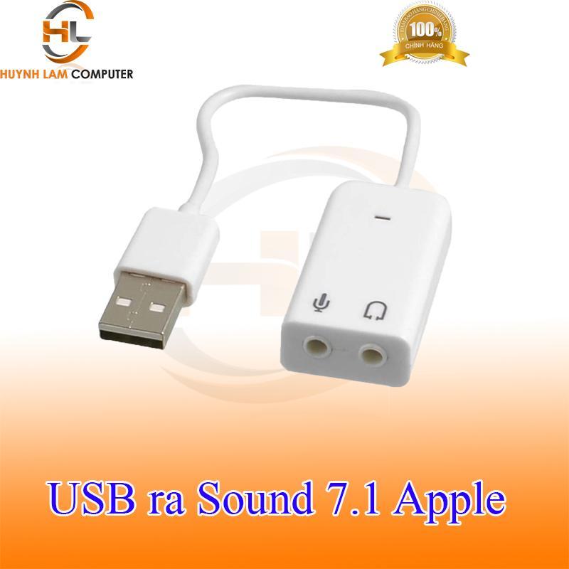 Bảng giá Usb ra Sound Có Dây dài 15cm apple (hỗ trợ âm thanh 7.1 1 cổng sound 1 cổng audio) Phong Vũ