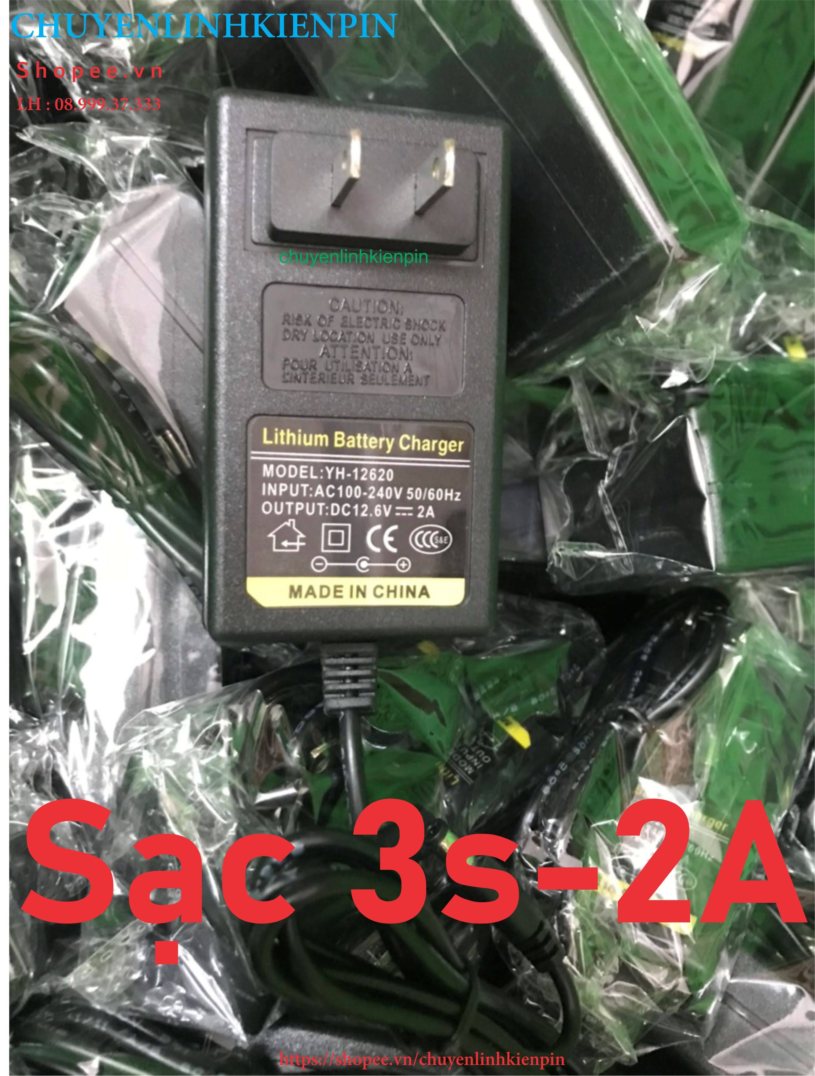Sạc Lion 3S 12.6V 2A tv ( có đèn báo đầy ) ( Bl64 46 )