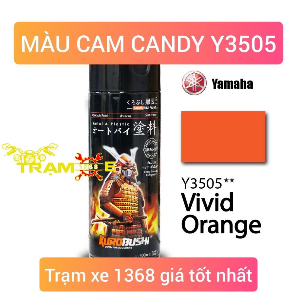 SƠN SAMURAI MÀU CAM CANDY Y3505 - SƠN SAMURAI NHẬT BẢN - SƠN XỊT SAMURAI MÀU CAM