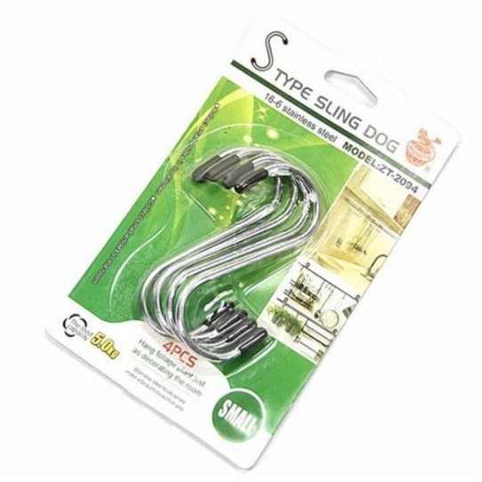 [HCM]Bộ 4 Móc Treo Đồ Inox Hình Chữ S
