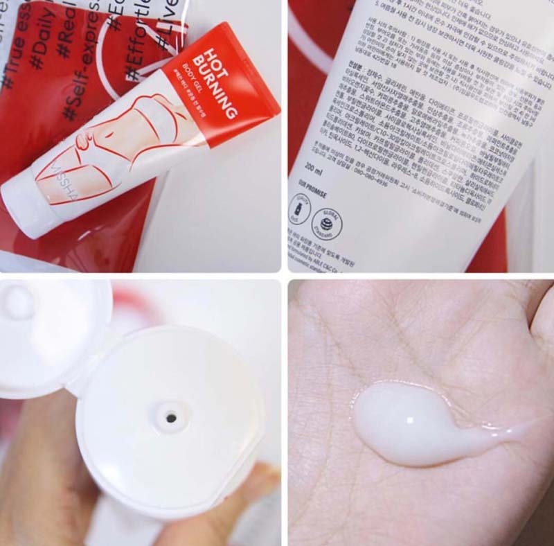 Kem/ Gel tan mỡ Missha Hot Burning Gel 200ml Hàn Quốc