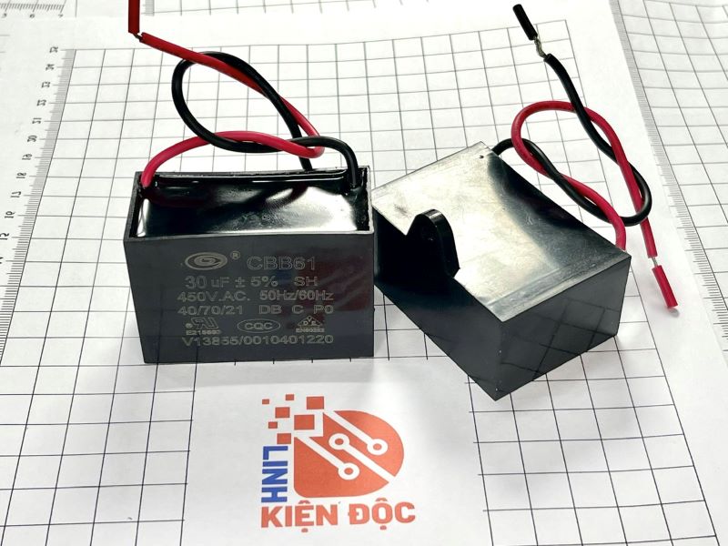 [ 1 Chiếc ] Tụ quạt CBB61 30UF 450VAC