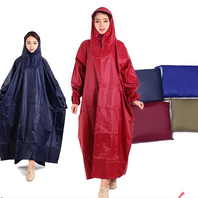 Áo mưa Bít vải dù ( Không xẻ tà) 1m4 Cao Cấp - chống thấm nước dành cho 1 người
