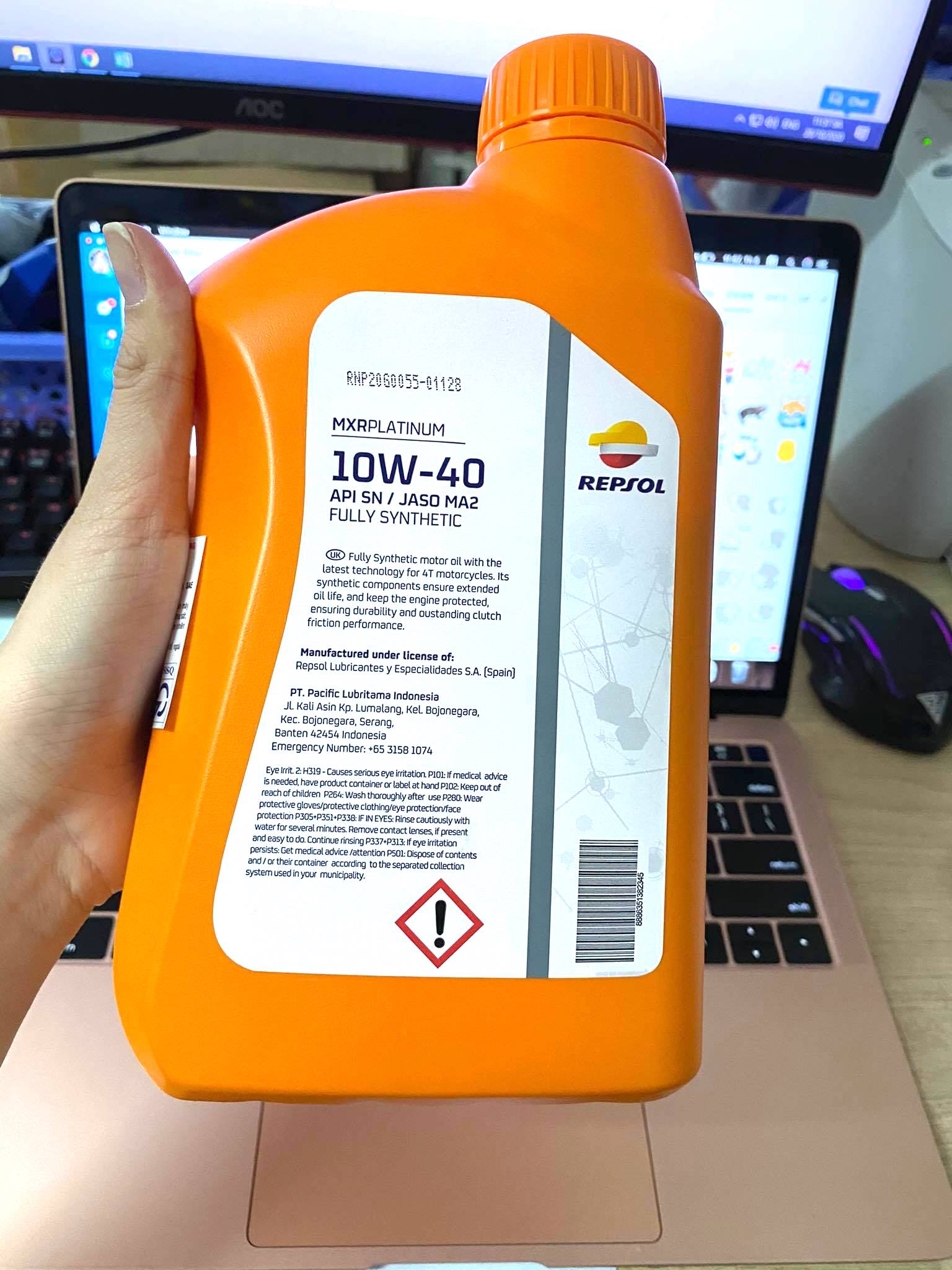 Nhớt Repsol MXR Platinum 4T 10W40 - 1Lit