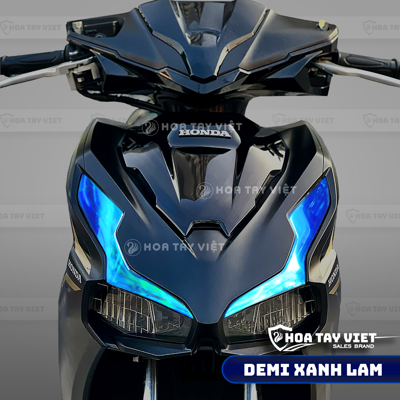 Decal DEMI Airblade 2020 - 2024 màu xanh ngọc trai bảo vệ ĐÈN ĐỊNH VỊ AB 2020- 2024