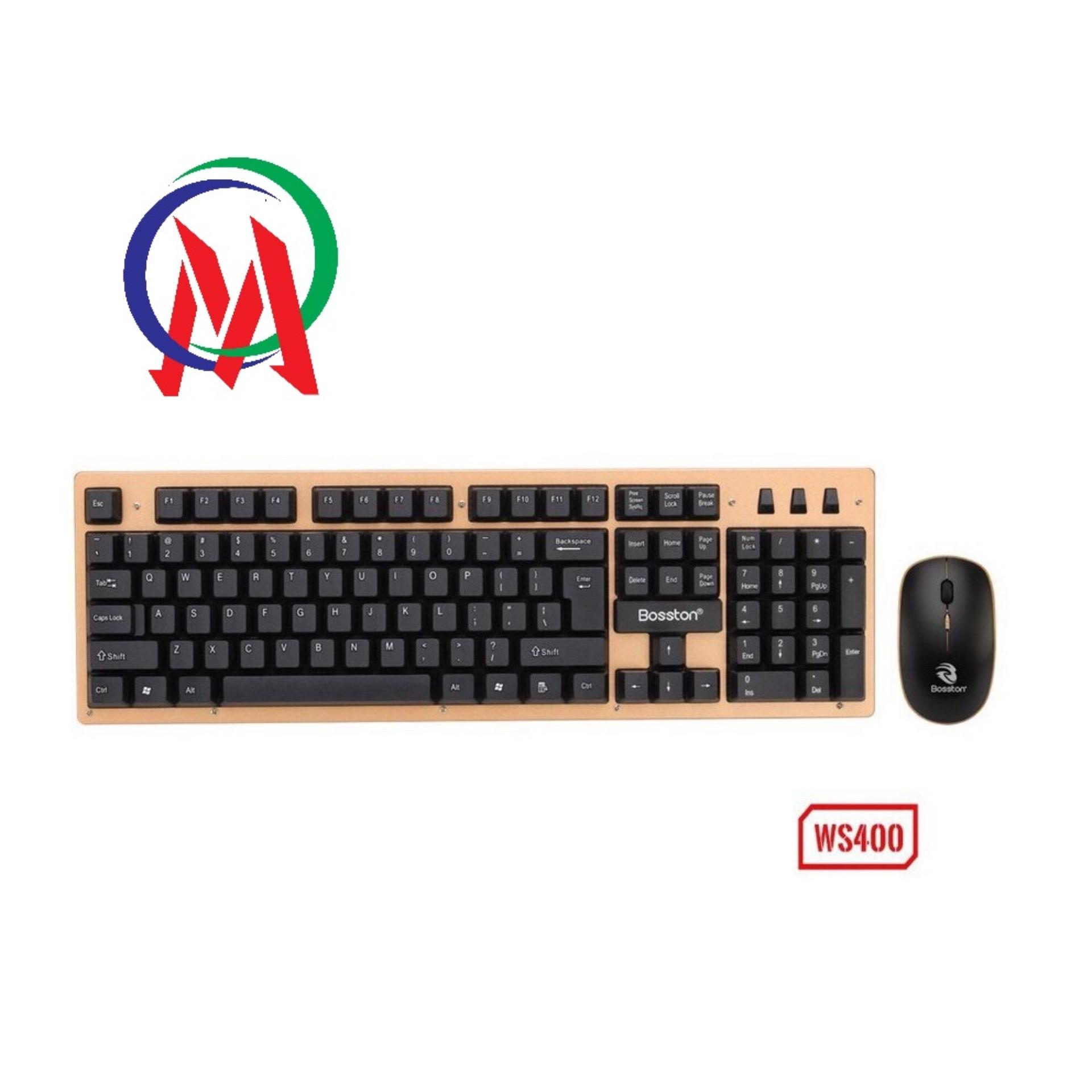 [HCM]BÀN PHÍM CHUỘT KO DÂY BOSSTON WS 400
