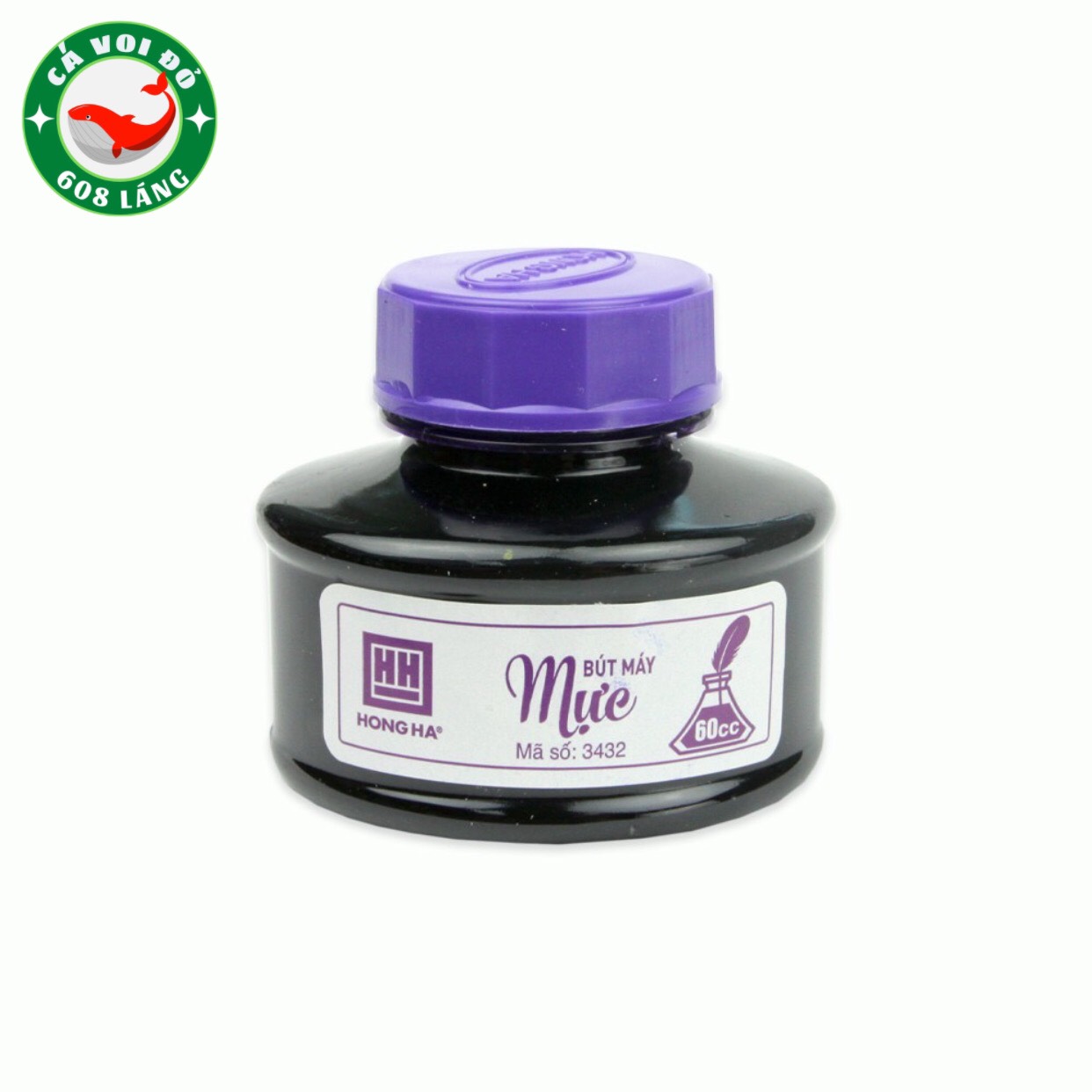 Mực bút máy Hồng Hà Xanh đen/Tím đậm