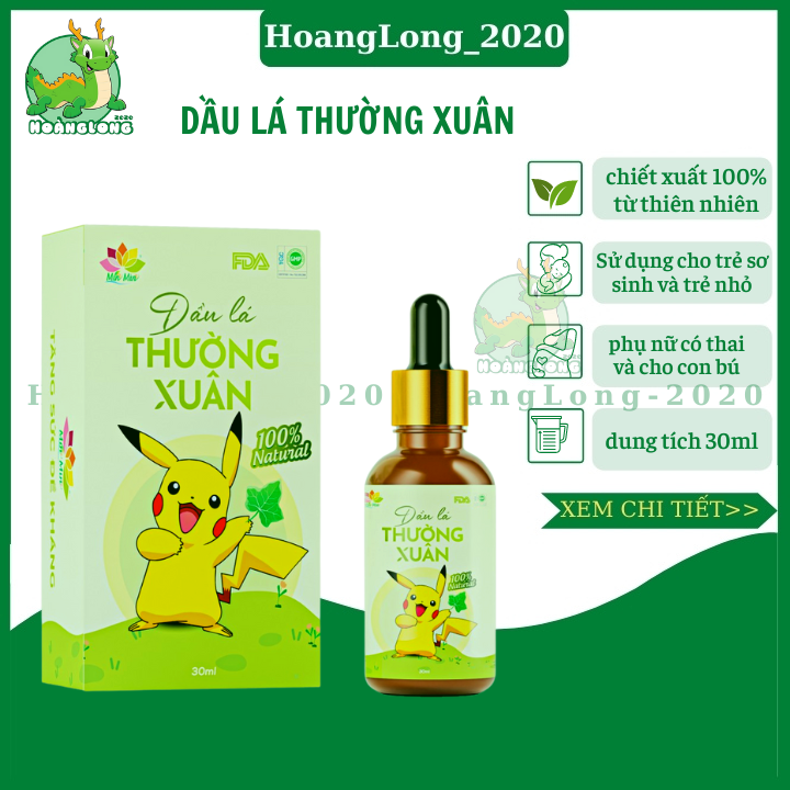 dầu lá thường xuân MinMin