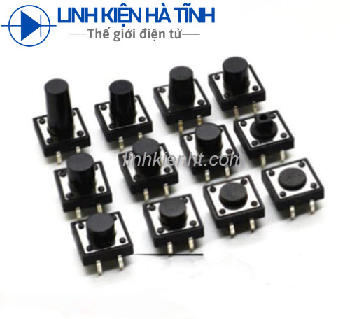 10 NÚT NHẤN 4 CHÂN NHIỀU LOẠI 12*12*12 5/8/9/10/12/MM