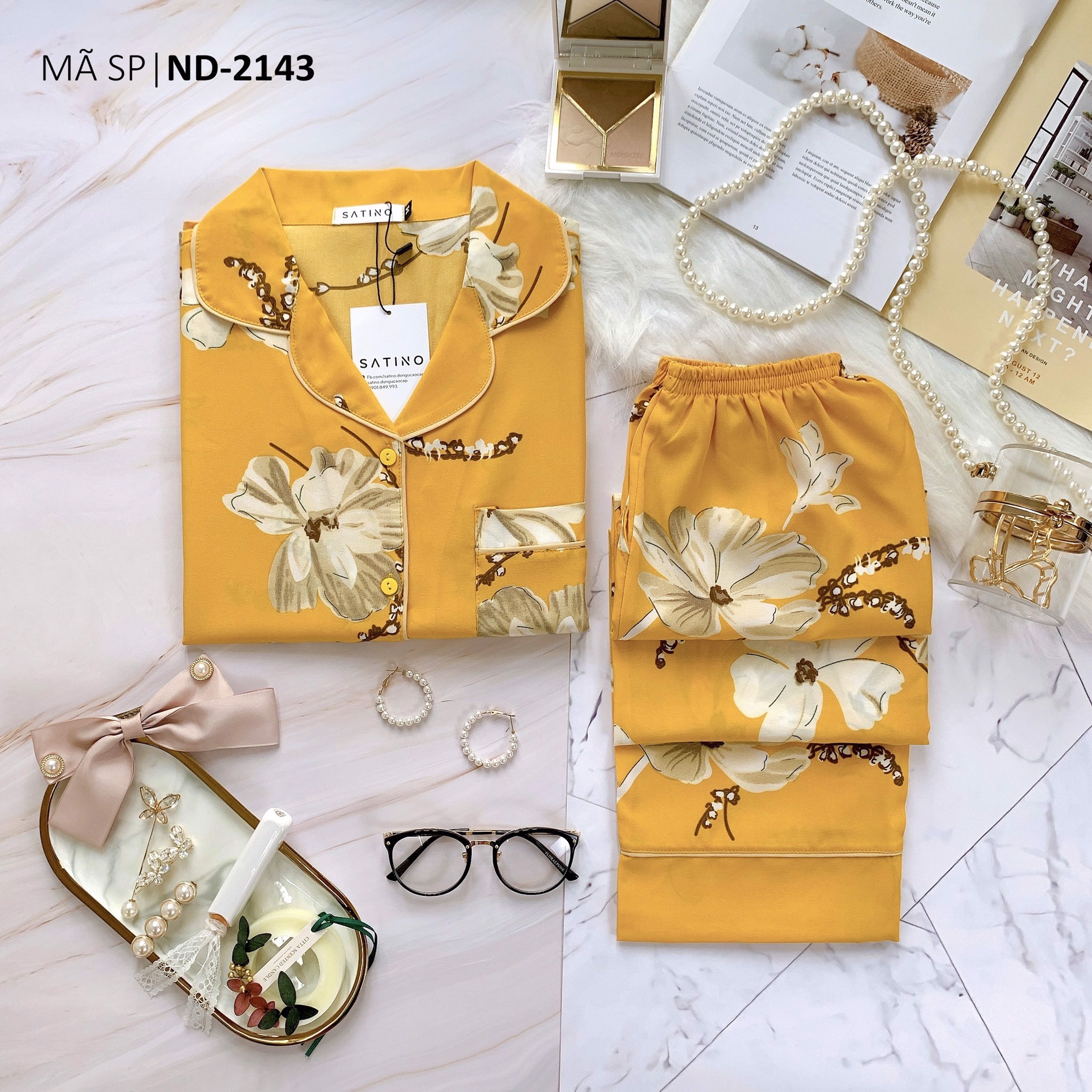 [COMBO 3 BỘ 499K] Pijama TNQD - Jasmi Mustard