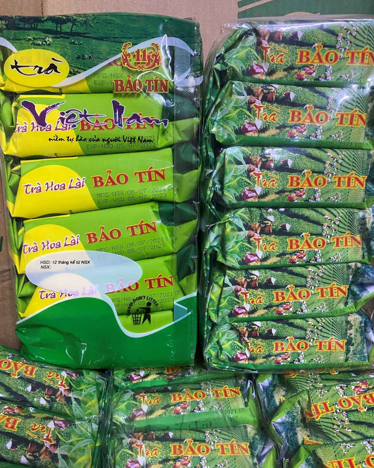 Trà Sen - Lài Bảo Tín 70g Lốc 6 Gói