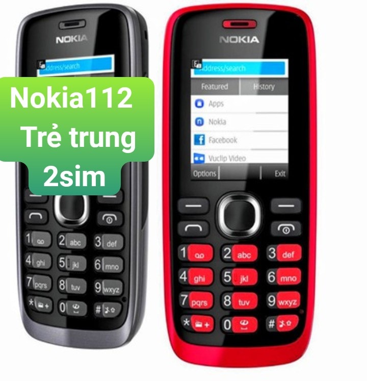 NOKIA 112 (2sim)  nguyên zin/ siêu bền