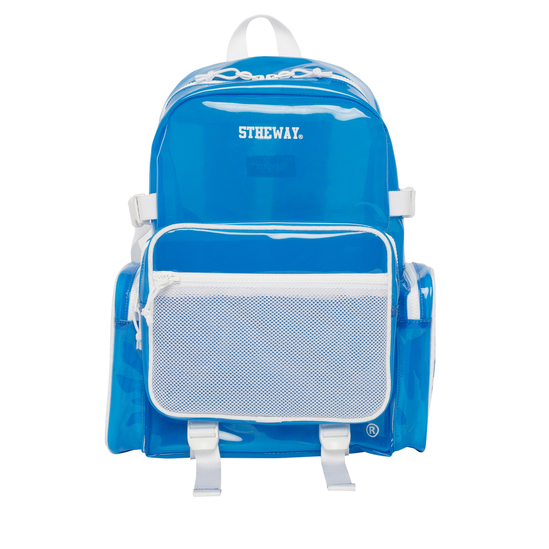 5THEWAY® Balo Trong Suốt Xanh aka /plastic/ ROCKET BACKPACK™ in BLUE™