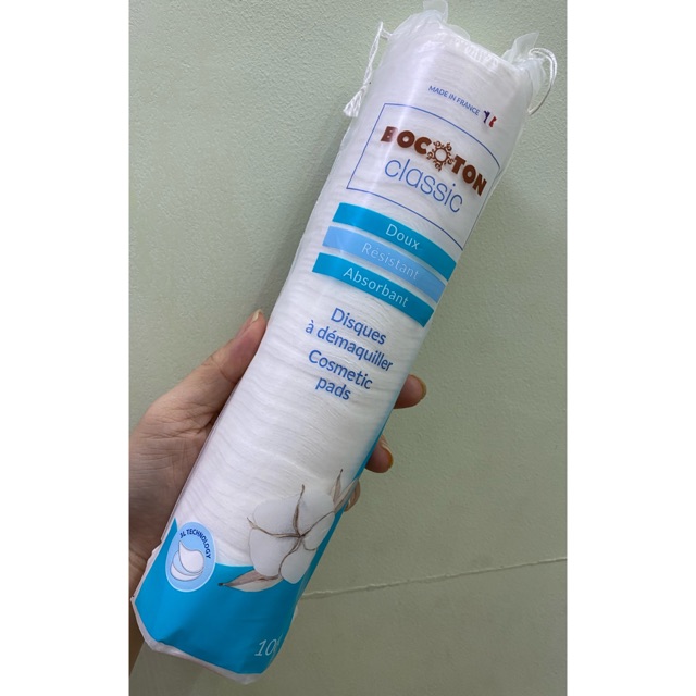 [Mua 3 tặng 1 mặt nạ ] Bông tẩy trang Bocoton Pháp 100 miếng
