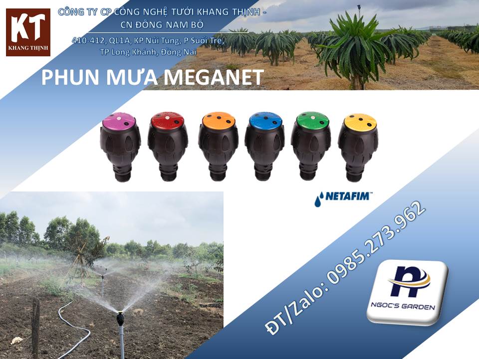 Béc phun mưa Meganet netafim