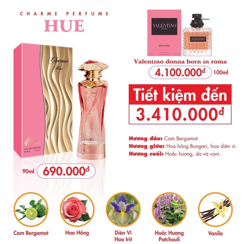Nước Hoa Tỉnh Thành HUE 90ml goodcharmee