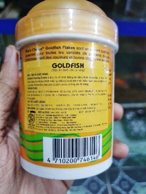 Thức ăn cá vàng Pro's choice Goldfish 75g