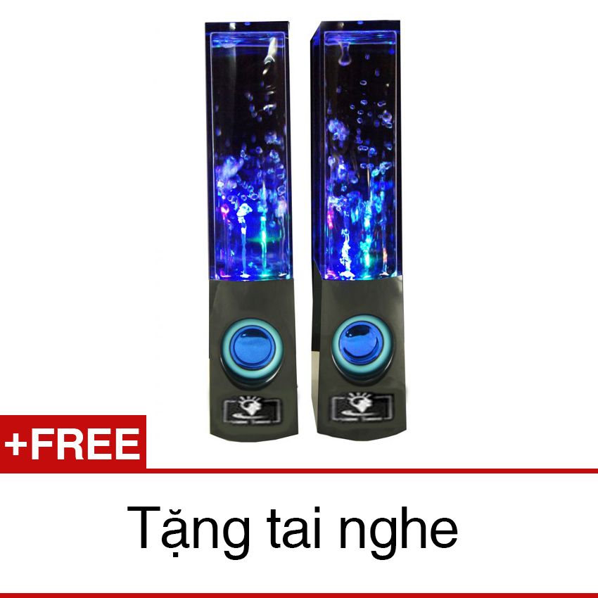 Loa di động nhạc nước 3D PeepVN (Đen) + Tặng 1 tai nghe CoolCold