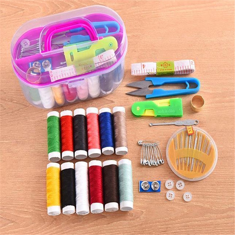 Set sewing kit multi-purpose 45 dish enclosed litter box transparent