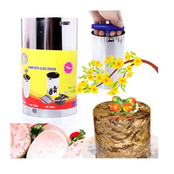 Dụng Cụ Làm Giò Chả Inox 1kg Cao Cấp