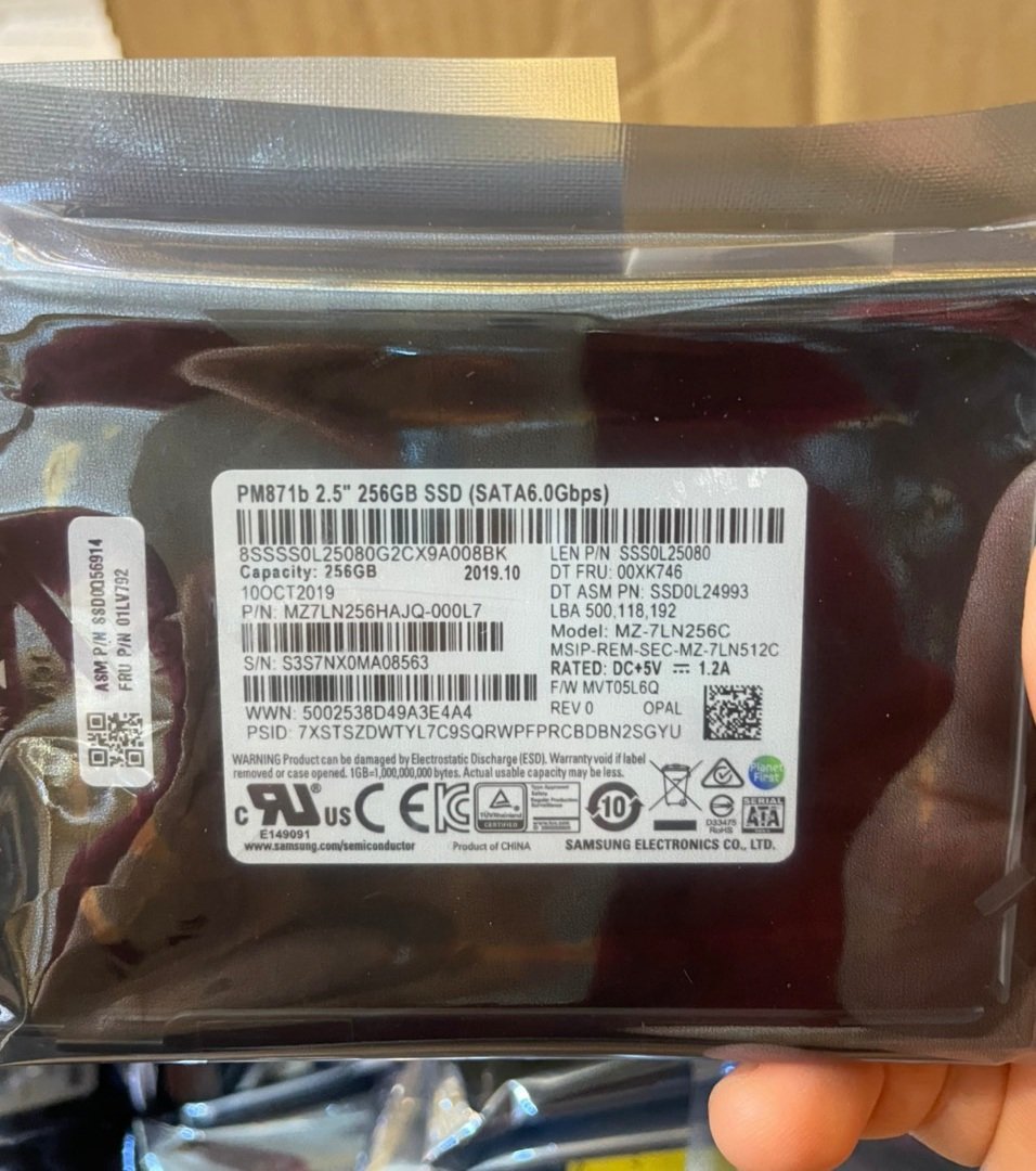 Ổ cứng SSD 256GB Samsung PM871b (Samsung 860 EVO OEM, Vỏ nhôm, Tốc độ cao)