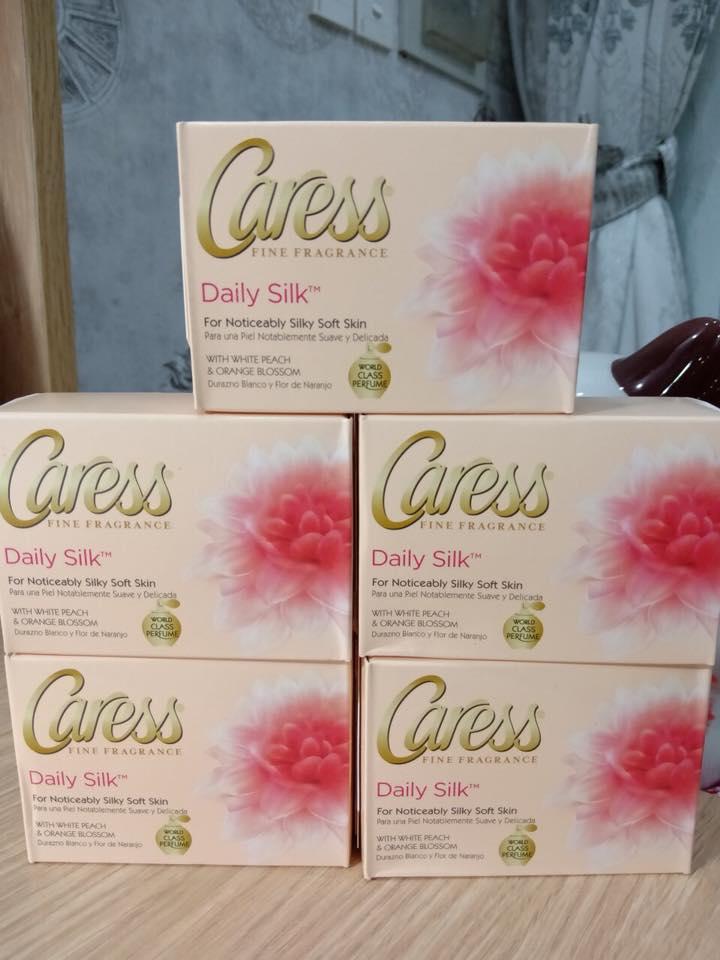Combo 3 cục Xà bông cục Caress Daily Silk