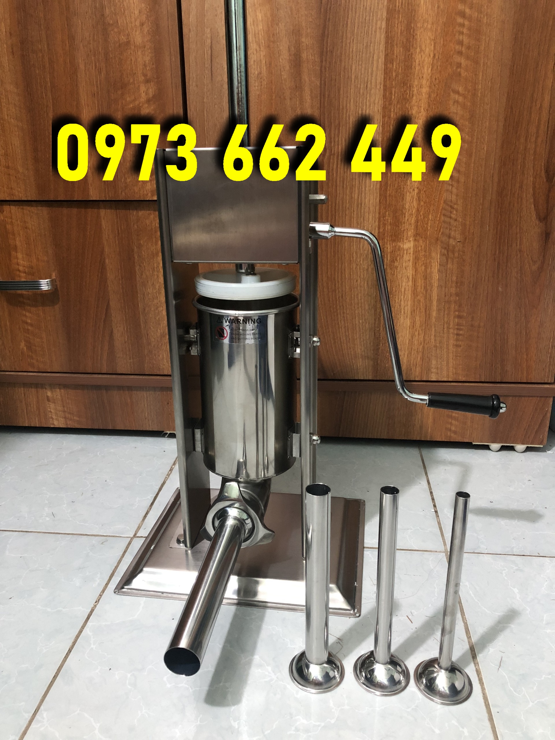 Máy dồi lòng-Cối đùn xúc xích 2L-Máy nhồi dồi sụn, lòng heo, dồi chó