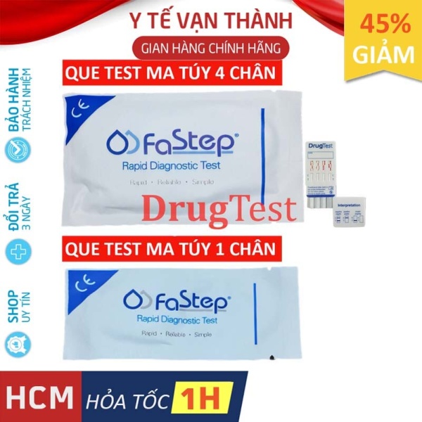 ✅ Que Test Chất Kích Thích Fastep Test thử chất gây nghiện - chính xác 99% - VT0157 [ Y Tế Vạn Thành ] cao cấp