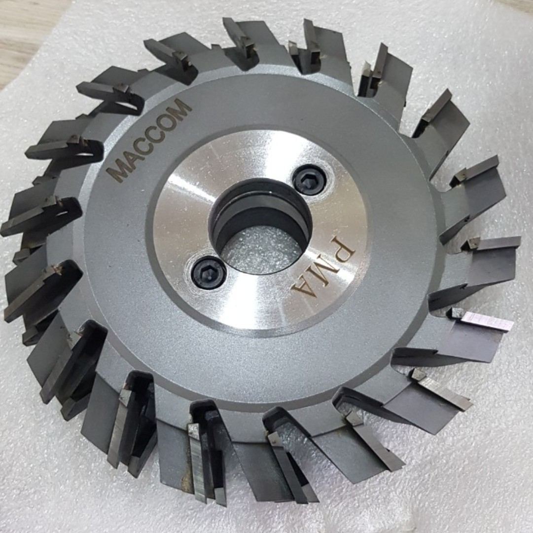 BỘ 2 LƯỠI PHAY NHÔM PMA 18 RĂNG (KHUNG + CÁNH)