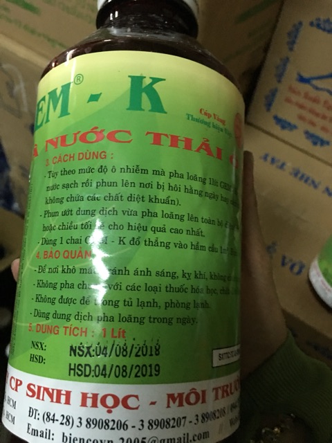 Xử Lý Mùi Gem K 1L Giá Tận Gốc