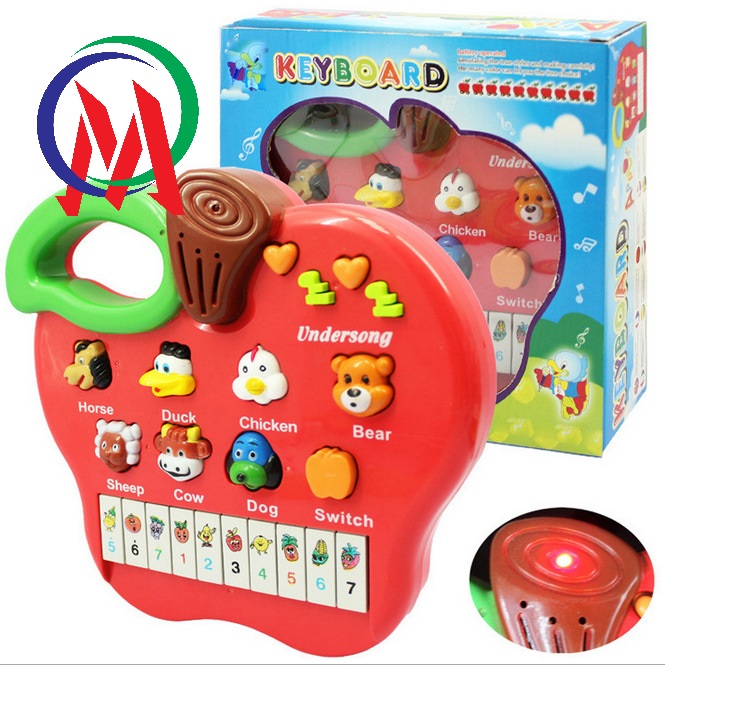 [HCM]{Hàng hót} Đàn piano phát tiếng anh hinh thú cho bé 21x23cm