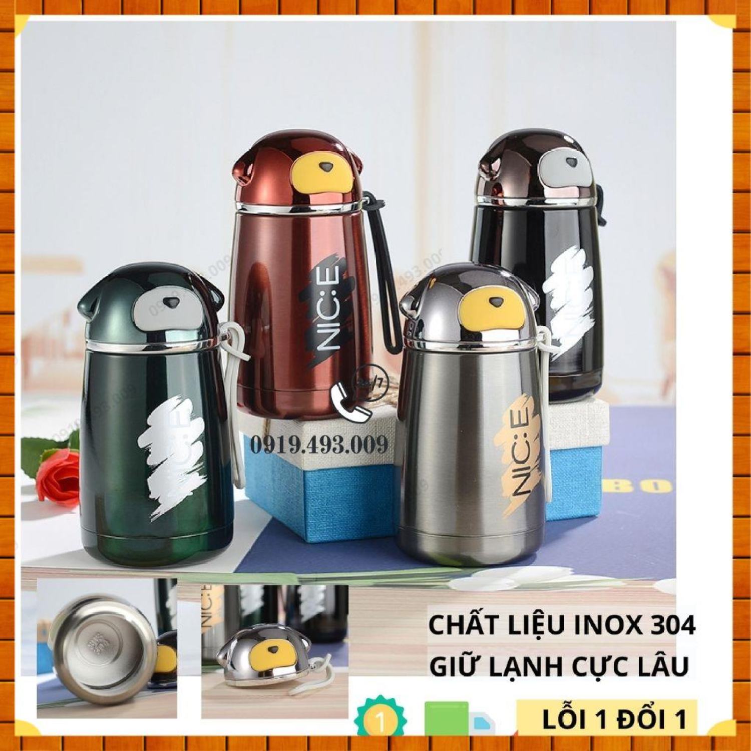 Bình Giữ Nhiệt Hàn Quốc Cao Cấp 300ml - Ly Giữ Nhiệt