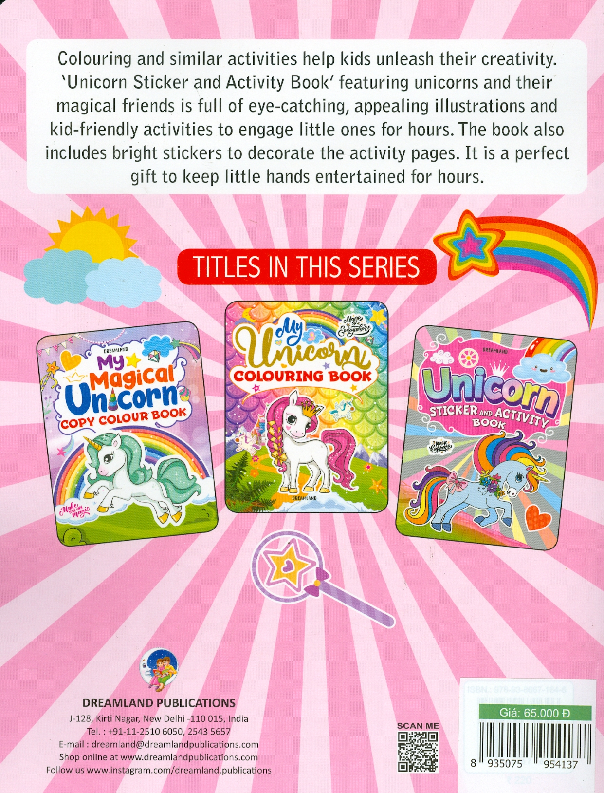 Unicorn - Sticker And Activity Book (Chú Kỳ Lân - Sticker Và Sách Tô Màu)